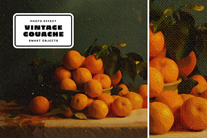 Vintage Gouache Photo Effect