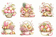 Whimsical Summer Fruit Basket Clipar, an Illustration by Designworld (Thumbnail 3 of 8)