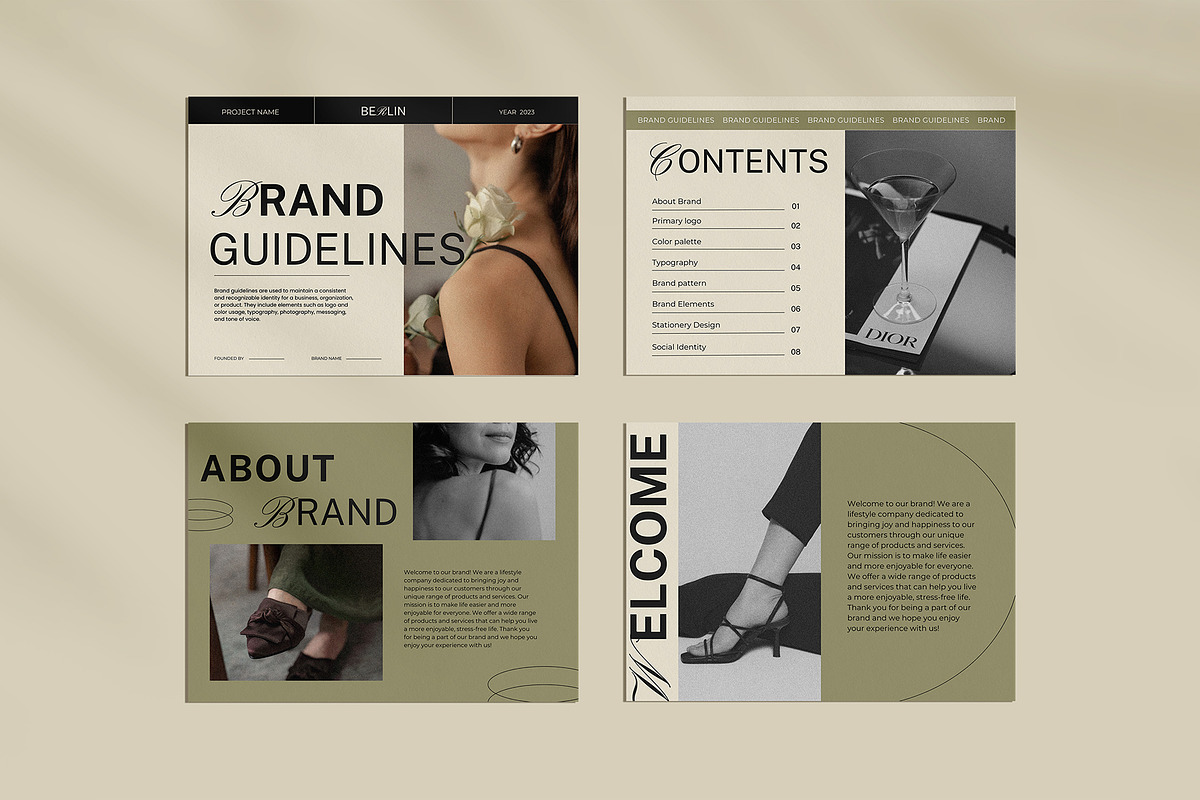 BERLIN Brand Guidelines Template, a Branding & Logo Template by Amaré Creative (Photo 4 of 13)