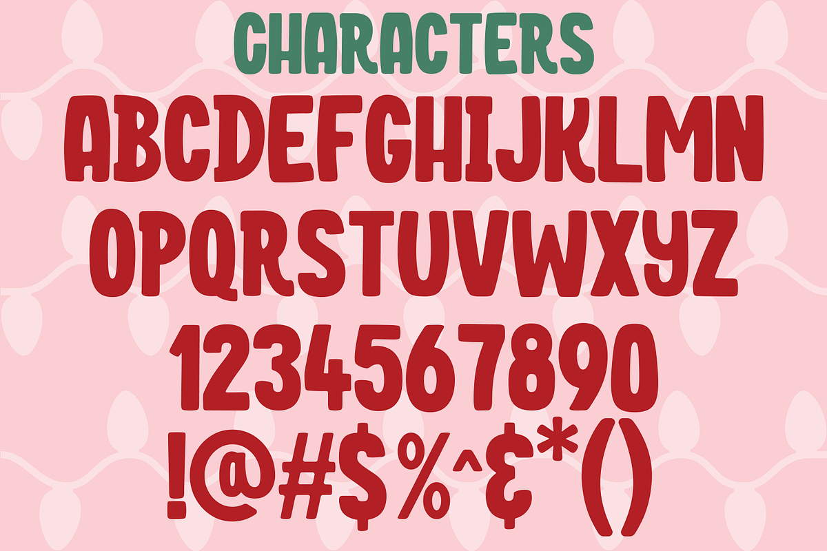 Bright and Merry a cute Holiday Font, a Sans Serif Font by Amber Nest Design (Photo 5 of 8)