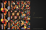 AI Floral Masks Pattern Collection, a Pattern Graphic by IrinaCzaran (Thumbnail 2 of 10)