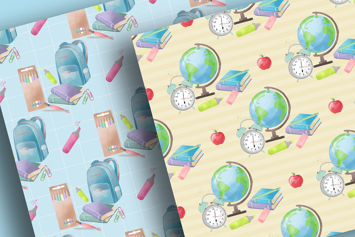 Back to School pattern, a Pattern Graphic by designloverstudio