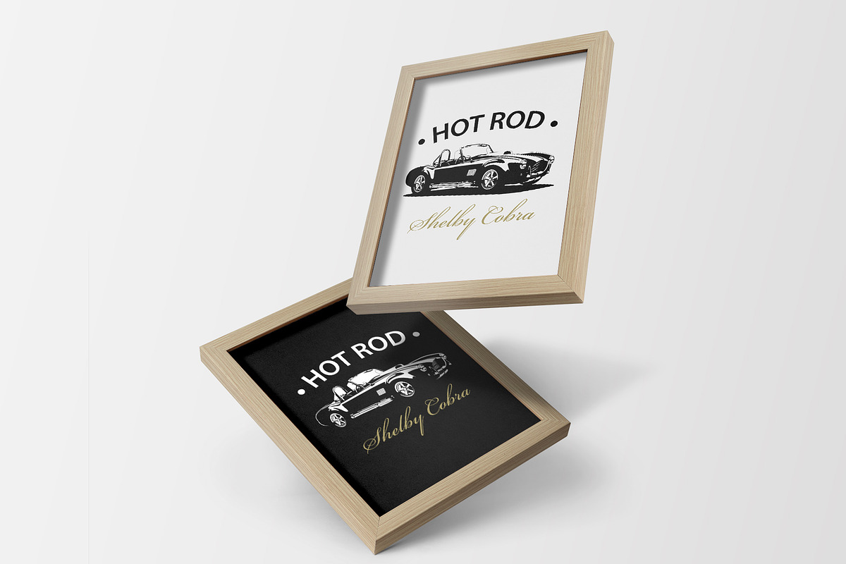 T-Shirt Print of Hot Rod Cobra Car, a Transportation Illustration by Plaid4You (Photo 10 of 10)