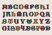 Celtic Nova colored font, a Script Font by kaer_shop (Thumbnail 2 of 10)