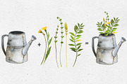 Gardening. Watercolor set, a Decorative Illustration by Maria's little shop (Thumbnail 5 of 9)