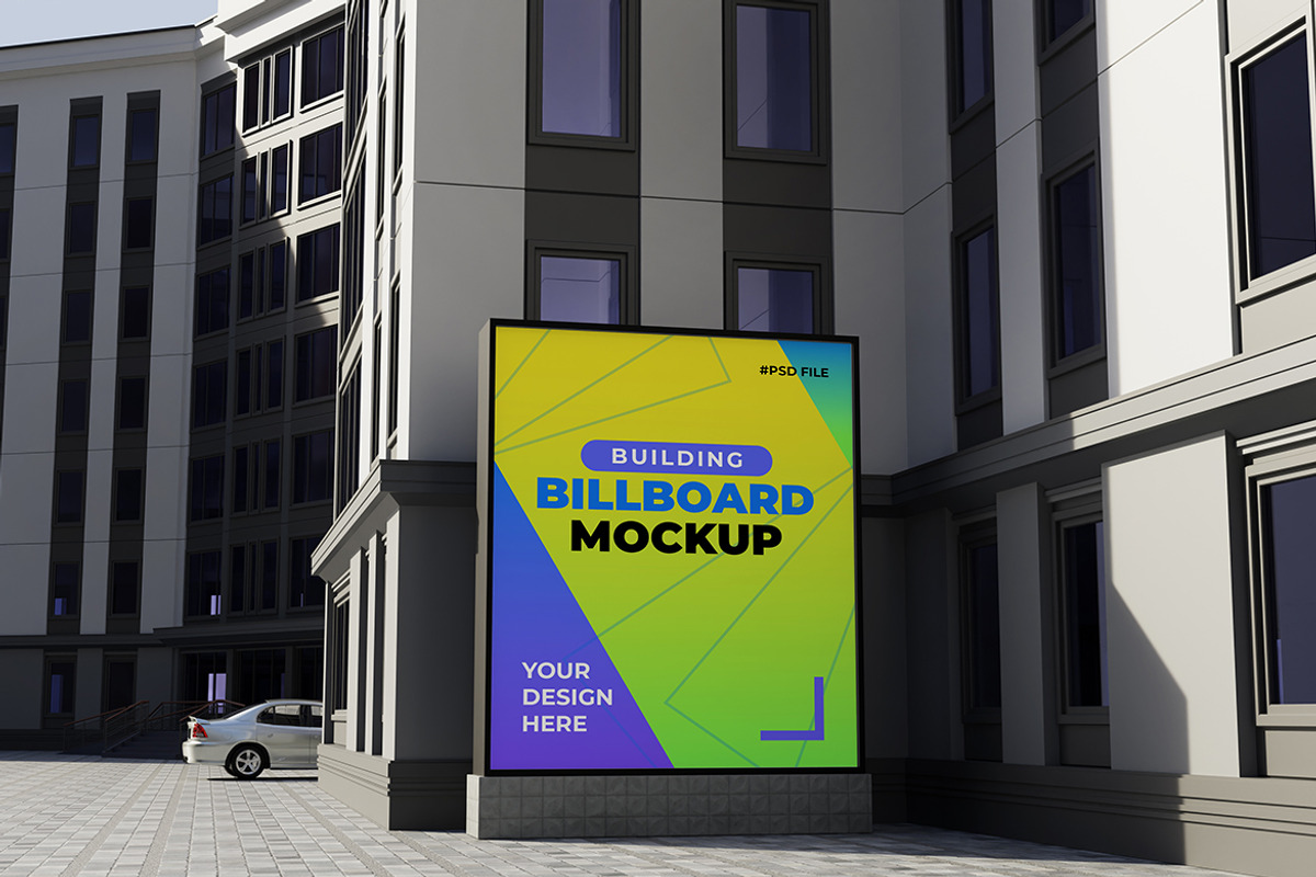 Billboard Mockup, an Advertising Mockup by Artlogs x Modaldesain (Photo 2 of 4)