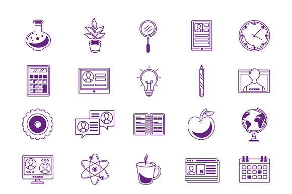 Education And Learning Icons Set preview 2