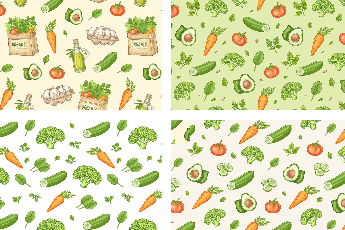 Organic Food and Eco Grocery Kit, a Food Illustration by Artspace (Photo 2 of 11)