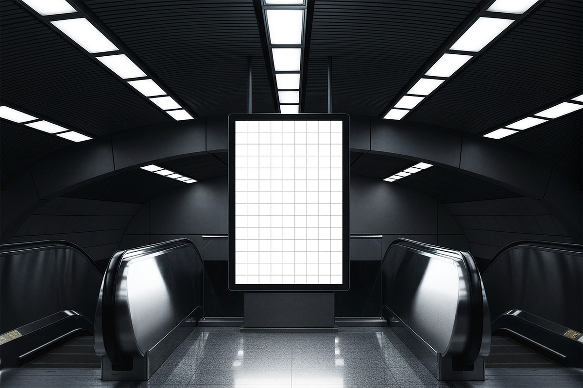 Indoor Screen Billboard Mockup, an Advertising Mockup by Nathatype (Photo 3 of 9)