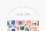 Whimsical Chickens Seamless Pattern, a Pattern Graphic by Pati Charm Studio (Thumbnail 2 of 6)