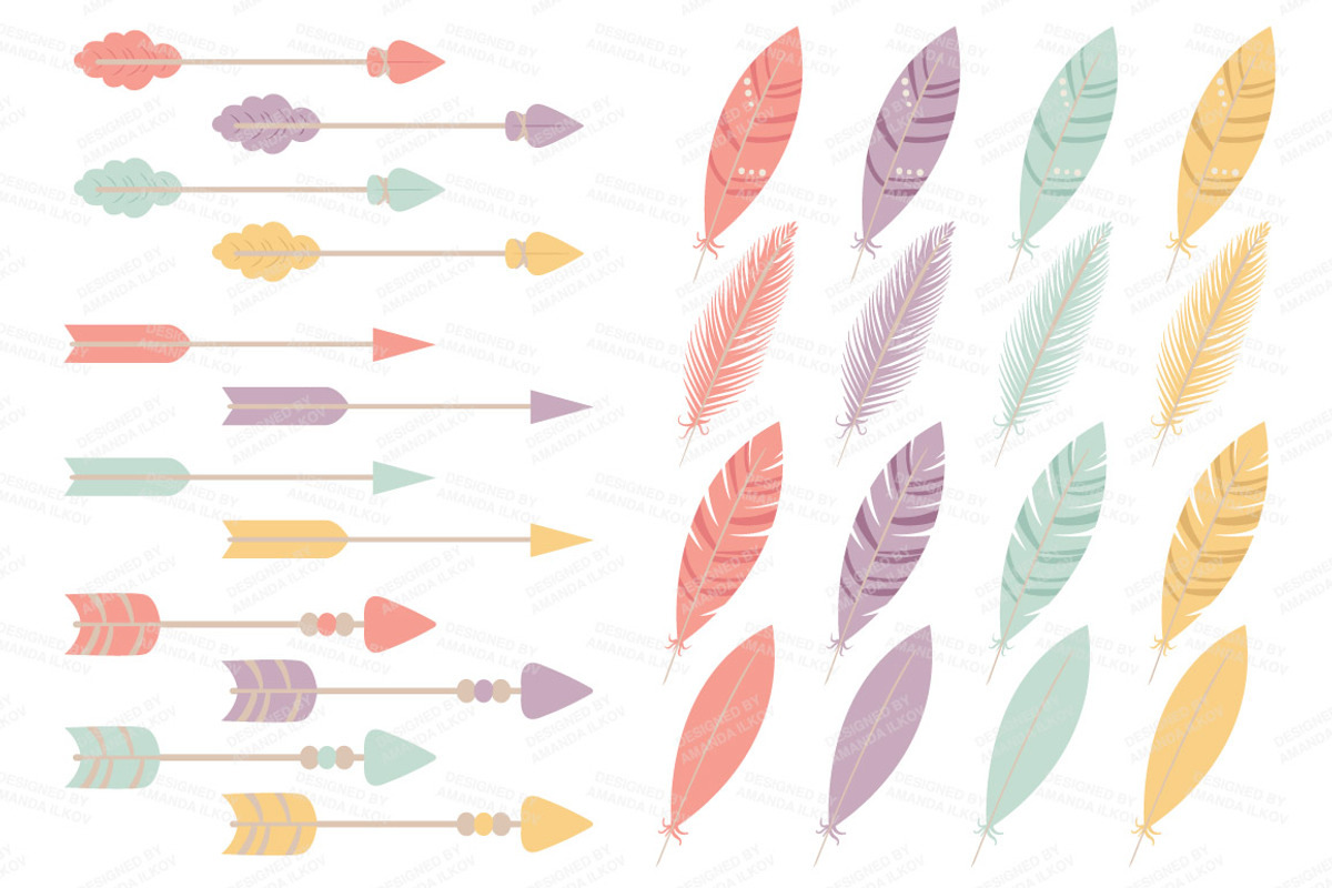 Vintage Tribal ClipArt & Vectors, an Illustration by Amanda Ilkov (Photo 4 of 4)