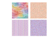 rainbow sprinkles on pastel pink, an Illustration by Designworld (Thumbnail 4 of 4)
