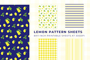 Lemon Patterns & Graphics Bundle, a Pattern Graphic by Fern & Quill (Thumbnail 4 of 7)