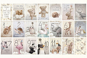 Animal ABC World map watercolor set, an Animal Illustration by TanyaSchuka (Thumbnail 21 of 22)