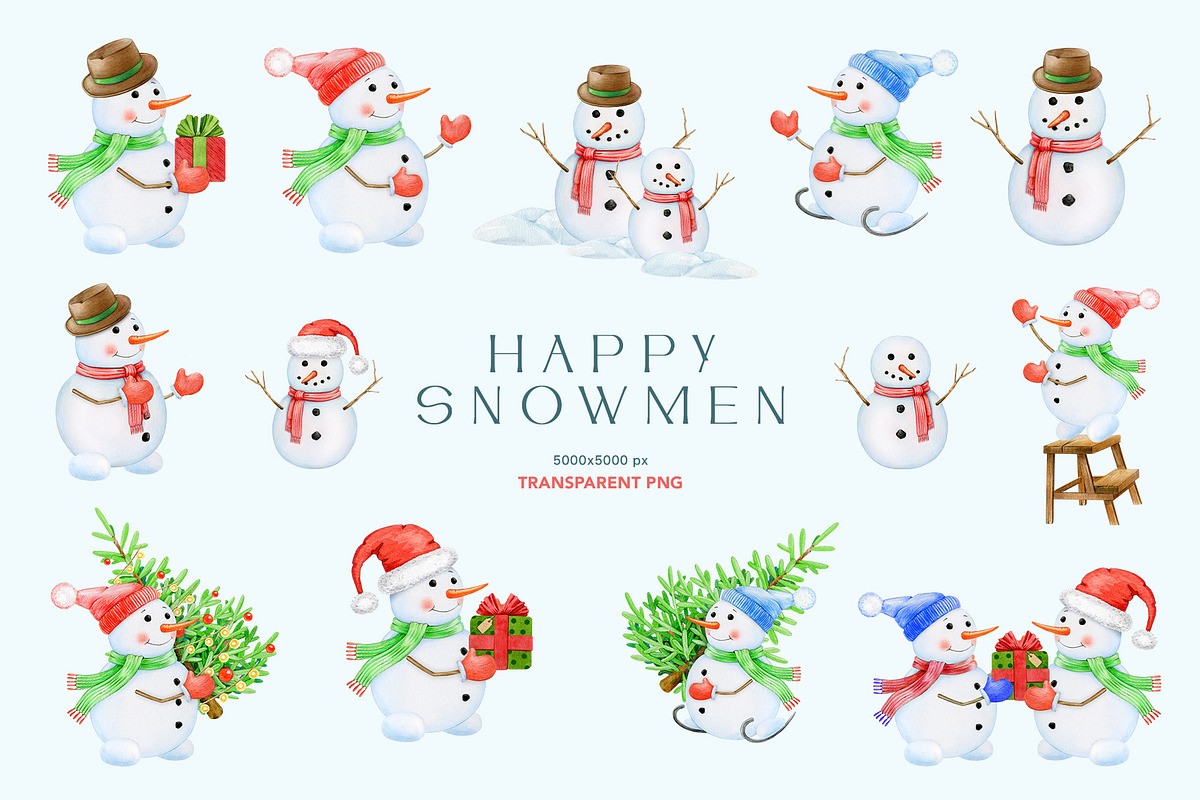 Winter Wonderland Clipart, a Seasonal Illustration by AnitaPol (Photo 2 of 20)