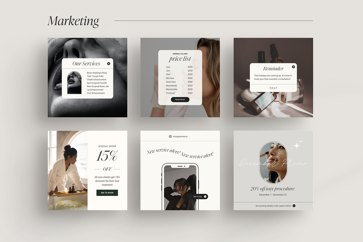 Nurse Injector Instagram templates, a Social Media Template by LiliesandBerries (Photo 8 of 22)
