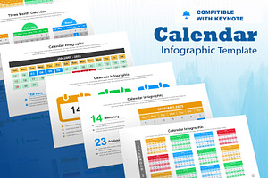 Calendar Infographic Keynote, a Templates & Theme by Mighty-Slide