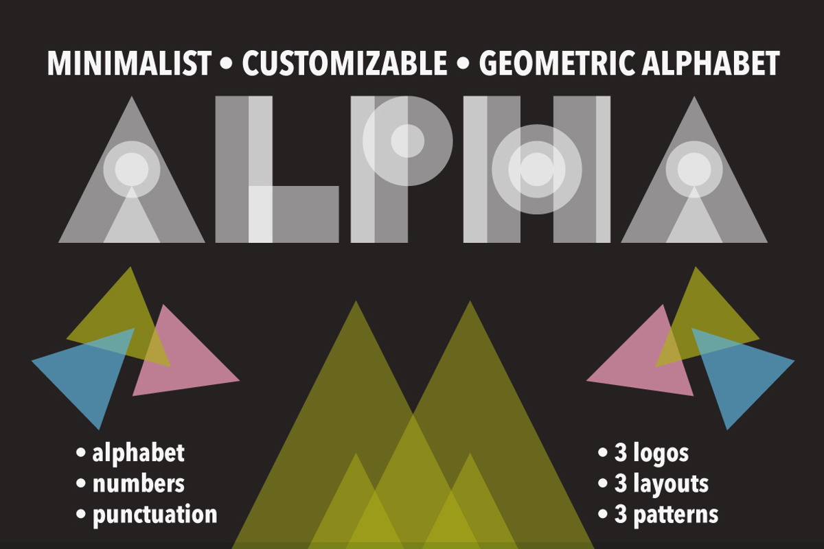 Logo Font Geometric Branding Kit, an Object Graphic by Marmalade Moon (Photo 6 of 6)