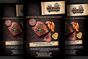 Steak House Flyer Template, a Flyer Template by Hotpin (Thumbnail 1 of 3)