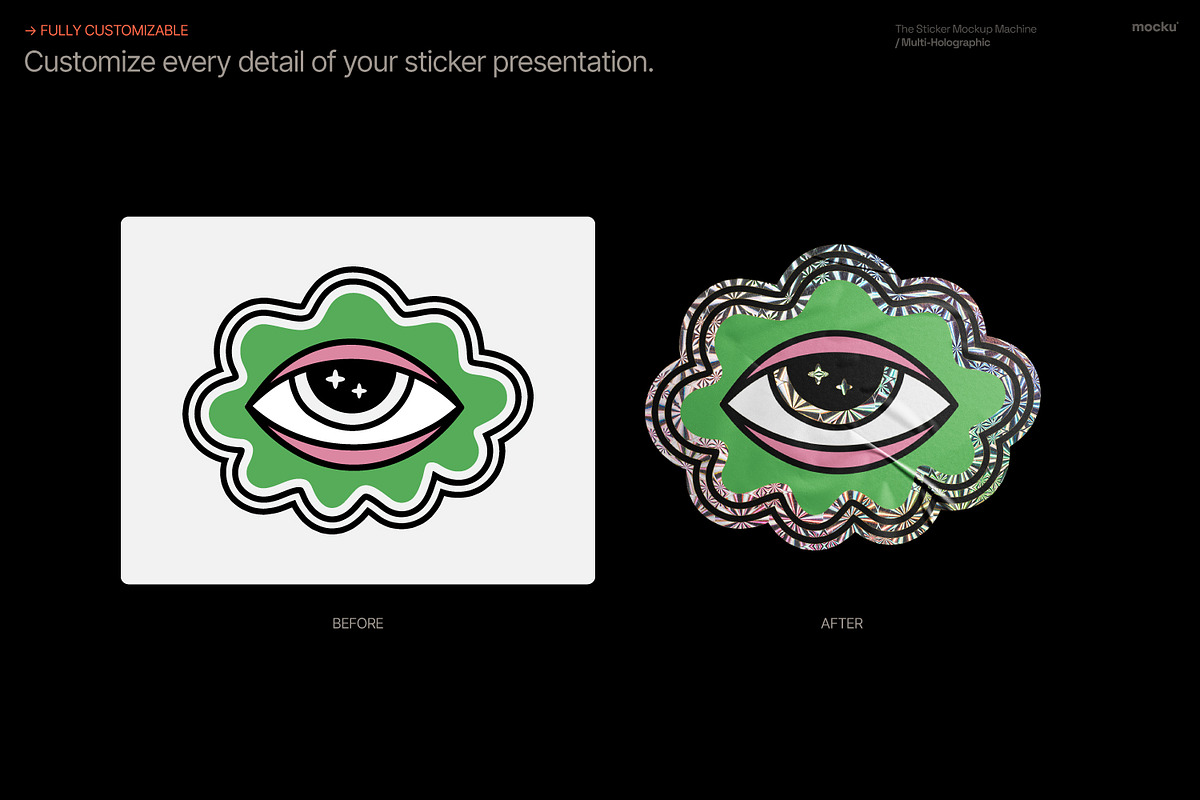 Sticker Mockup Machine Multi-Holo, a Packaging Mockup by Mocku (Photo 22 of 22)