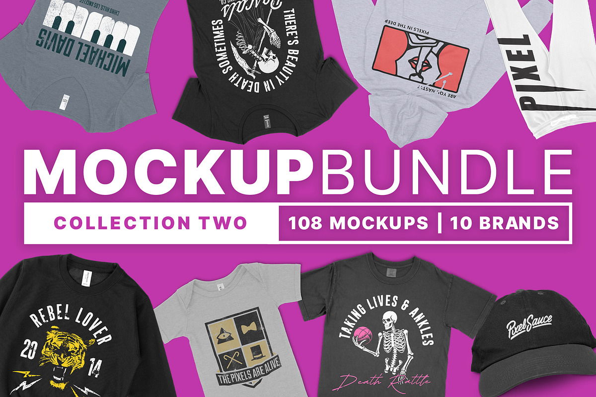 Clothing Mockup Collection Bundle 02, an Apparel Mockup by Pixel Sauce™ (Photo 1 of 6)