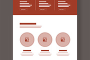 Modern Wireframe Landing Page Layout, a Wireframe Template by MightyDesign (Thumbnail 5 of 9)