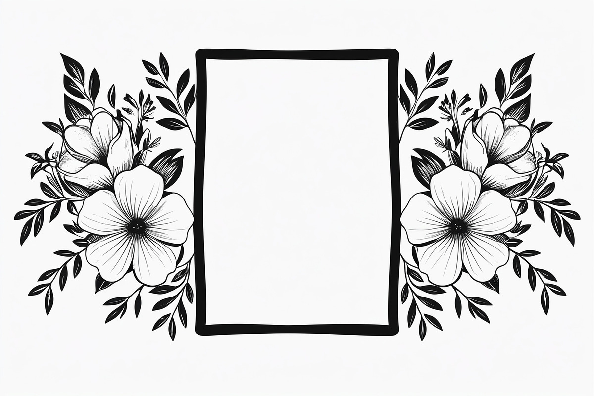 Elegant Floral Frame Bundle, an Illustration by jahid234 (Photo 2 of 9)
