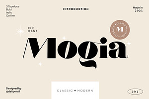 Mogia - Modern Classic Typeface