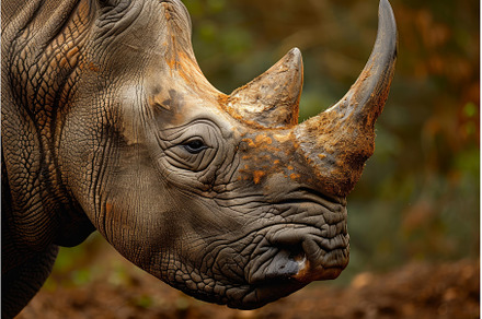 Fascinating African rhino head, an Animal Photo by Ylivdesign
