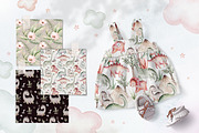 Dino Party watercolor set, an Animal Illustration by Peace ART (Thumbnail 7 of 10)