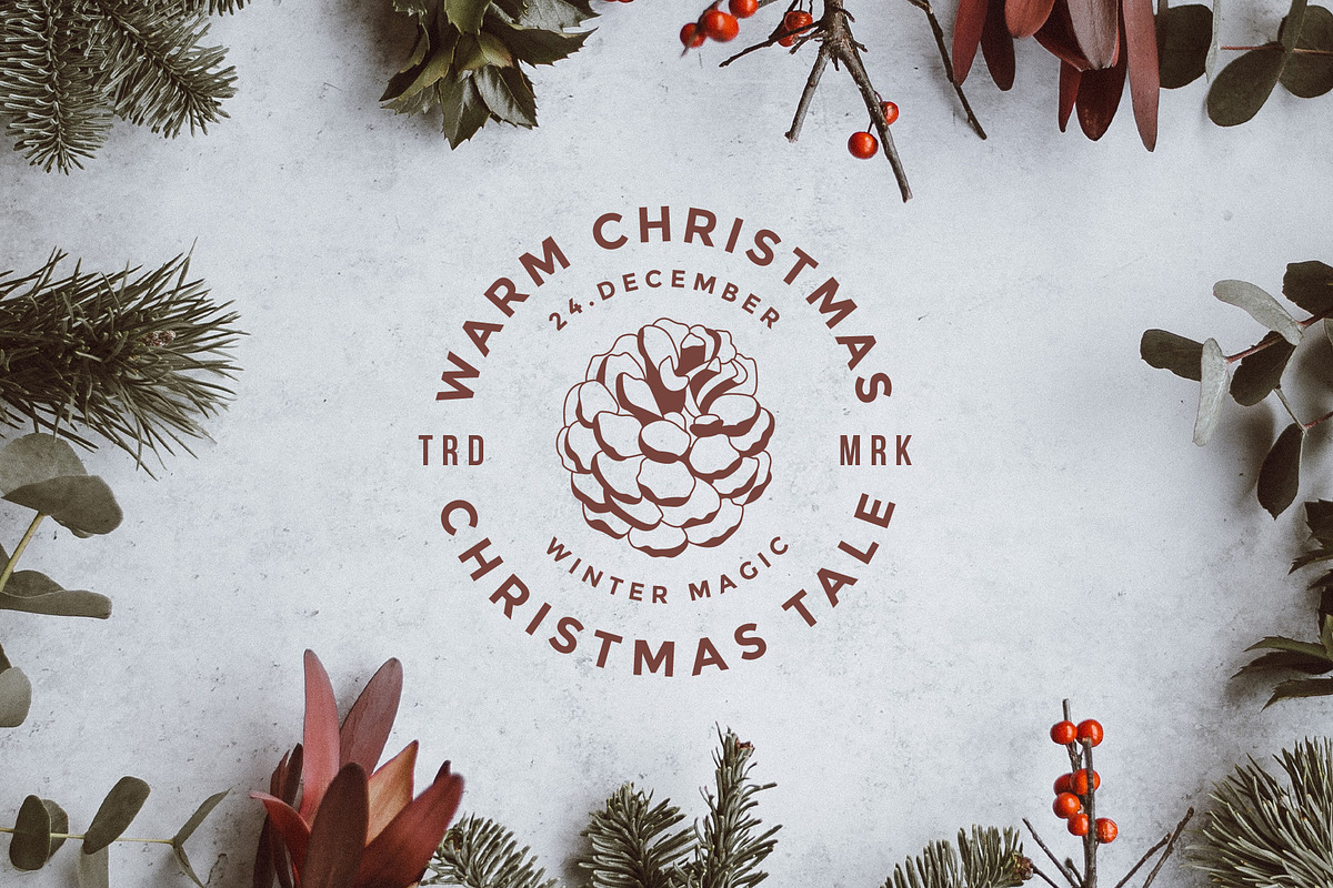 50 Retro Modern Christmas Logos, a Branding & Logo Template by Graphicdome (Photo 3 of 11)