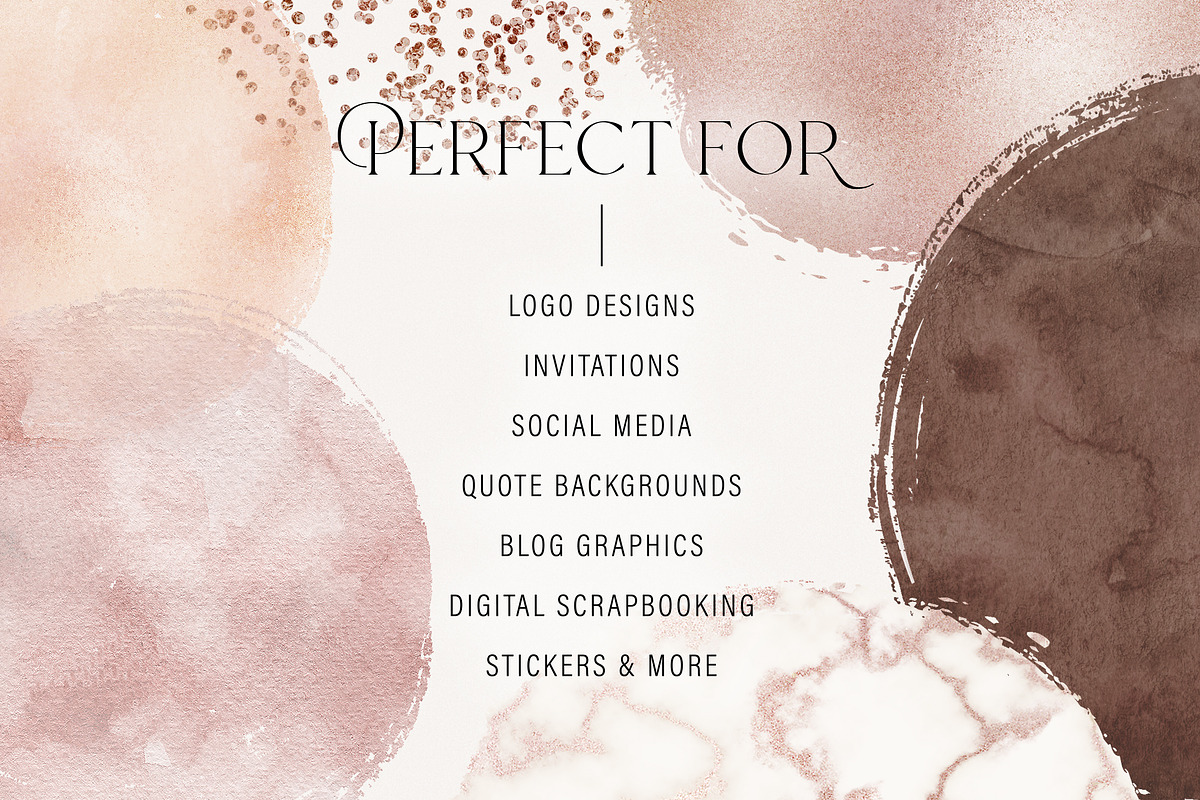 Nude Tone Watercolor Circles, an Object Graphic by Indie Grace Design (Photo 4 of 4)