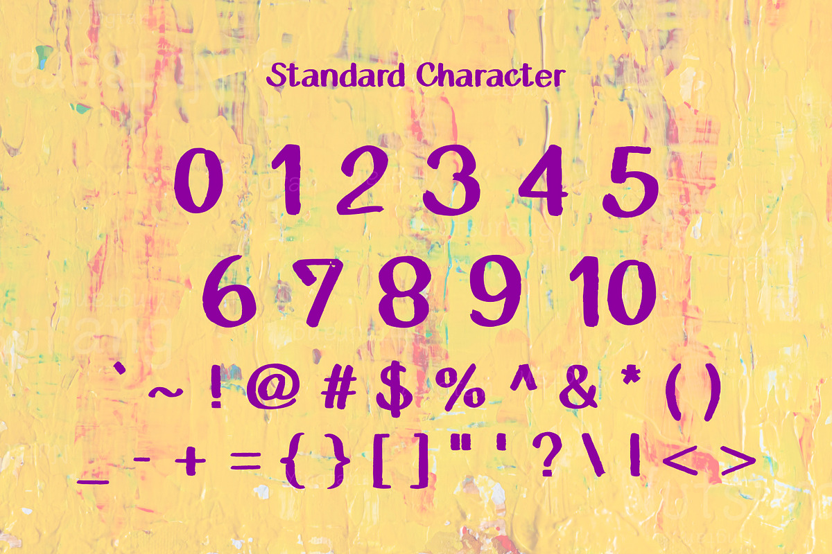 Letters Painted Fonts, a Script Font by N Nakorn Creative (Photo 7 of 7)