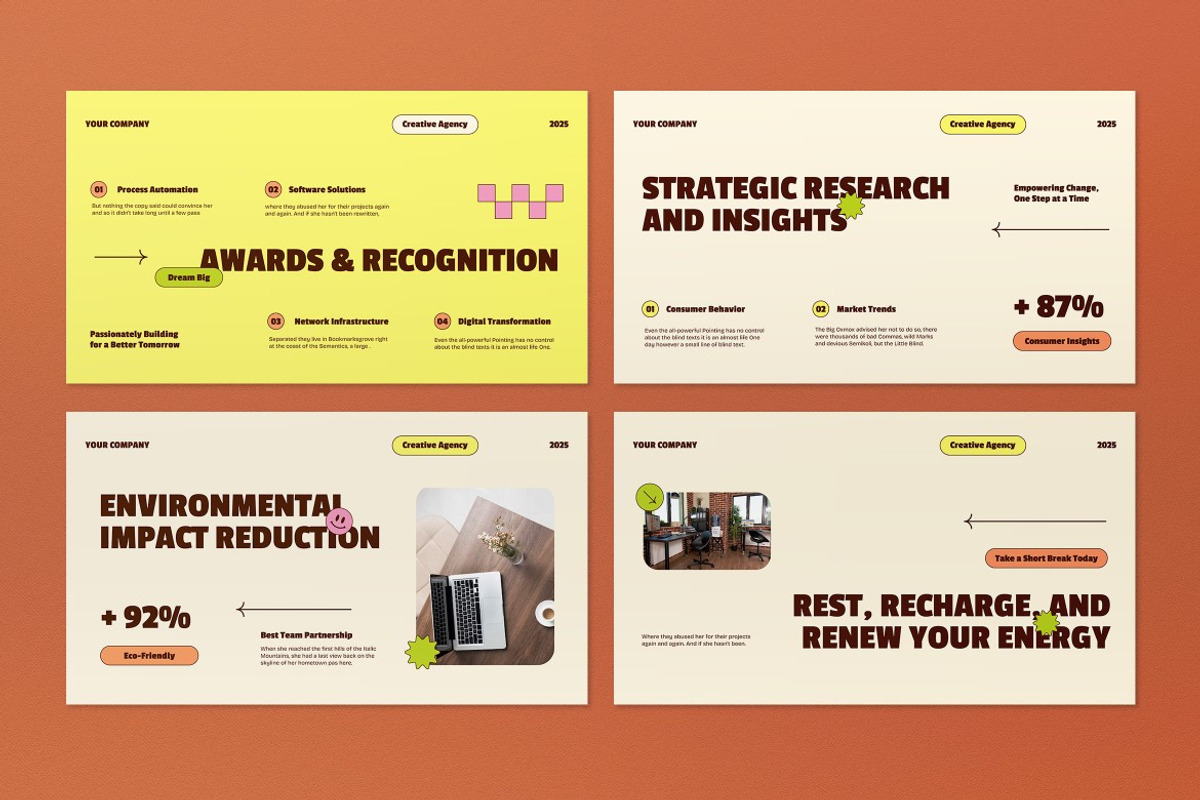 Yellow Company Profile Google Slide, a Presentation Template by graphicook (Photo 4 of 5)