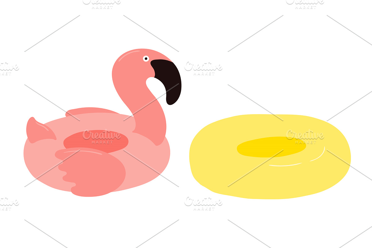 Pool float, flamingo float, an Object Illustration by sceptical cactus