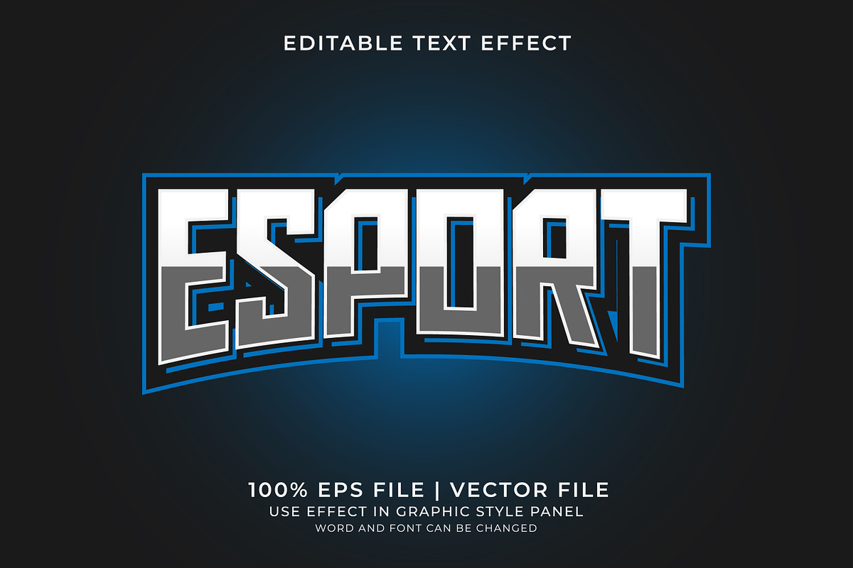 E-Sport Text Effects Bundle 1, a Layer Style Add-On by WM48 Shop (Photo 4 of 7)