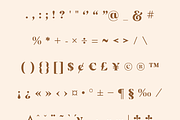 Ripano Retro Serif Font, a Serif Font by Creative Foundry (Thumbnail 10 of 10)