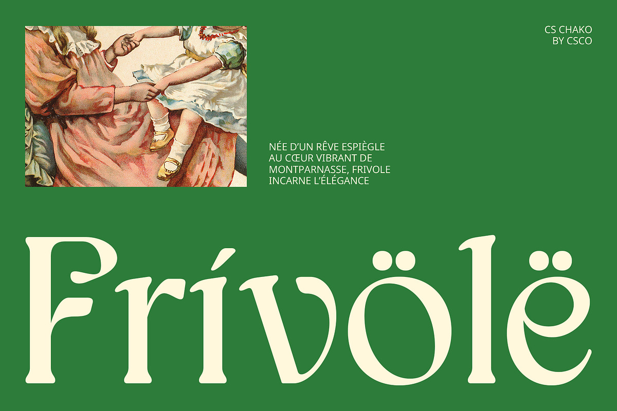 CS Chako – Art Nouveau Font, a Serif Font by Craft Supply Co. (Photo 4 of 8)