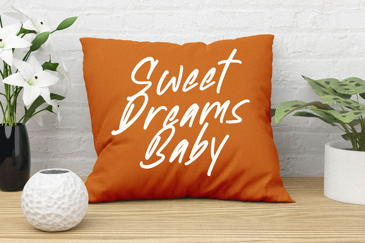 Newtonick Chodes Display Handbrush, a Script Font by Letterena Studios Script (Photo 2 of 15)