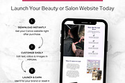 Beauty & Hair Salon Canva Website, a Landing Page Template by Digital Content Mix (Thumbnail 6 of 6)