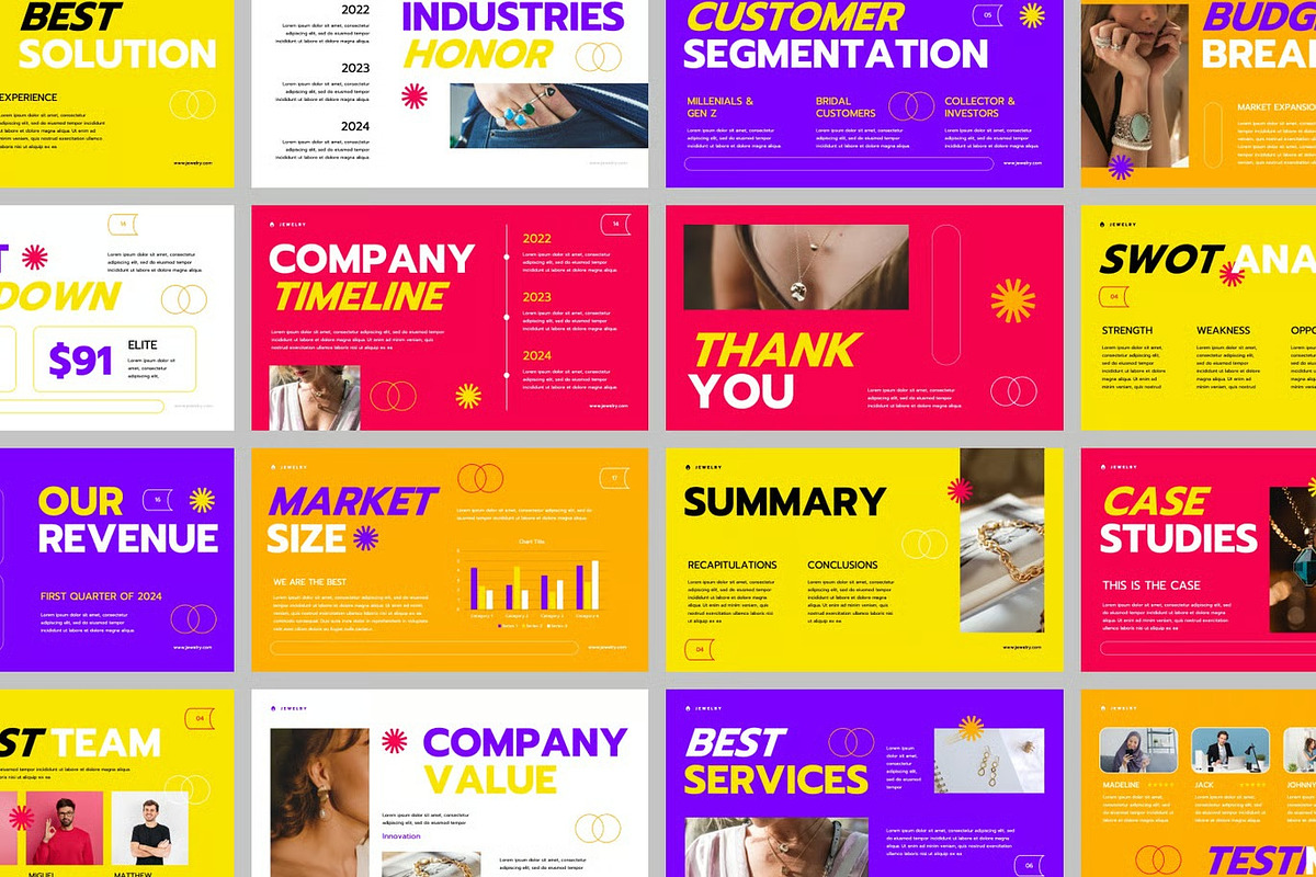 Creative Jewelry Keynote Templates, a Presentation Template by Fit-tee (Photo 2 of 2)