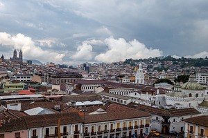 Panoramic view of Quito city from San Francisco church, an Architecture Photo by GoodGoods