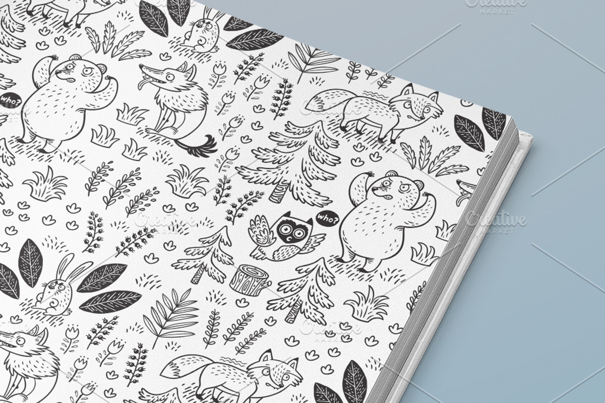 Creative Coloring Pages #2, a Pattern Graphic by PenguinHouse (Photo 8 of 11)