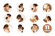 Endless Love – Mother & Child Greeti, a Person Illustration by VasilkovS (Thumbnail 2 of 7)