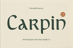 CS Carpin Uncial Font