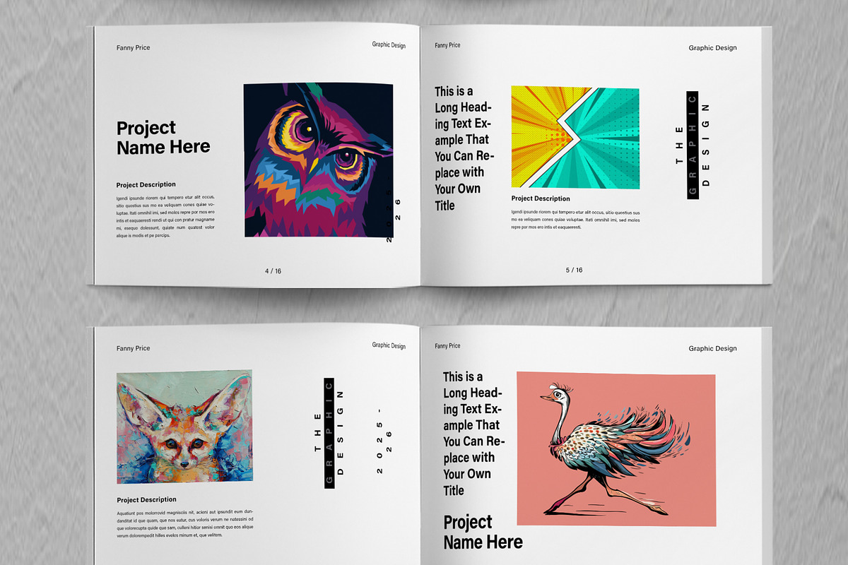 Graphic Designer Portfolio Layout, a Brochure Template by ContestDesign (Photo 3 of 5)