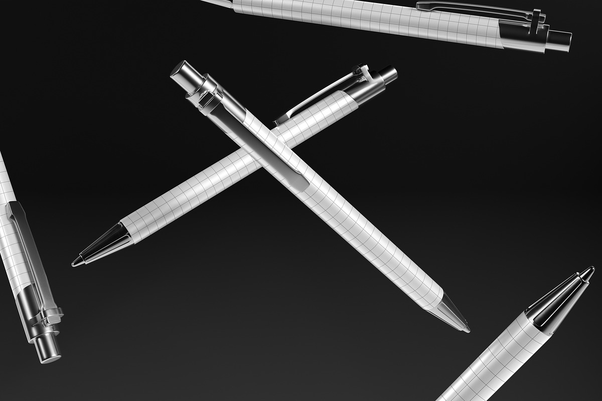 Realistic Pen Mockup, a Pens & Pencil Mockup by Nathatype (Photo 3 of 9)