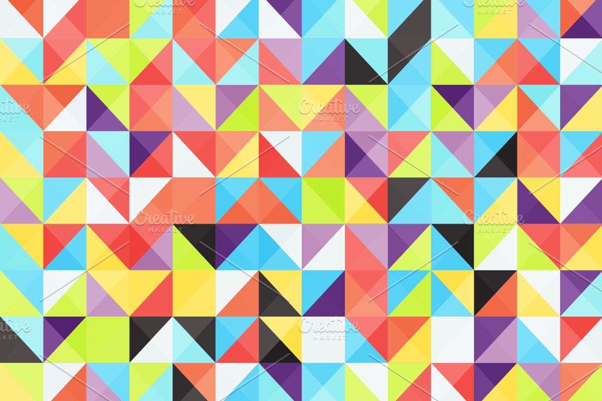 11 Bright Vector Backgrounds, a Pattern Graphic by chewkotski (Photo 7 of 11)