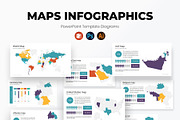 Maps PowerPoint infographics, a Presentation Template by SlideOne (Thumbnail 1 of 31)