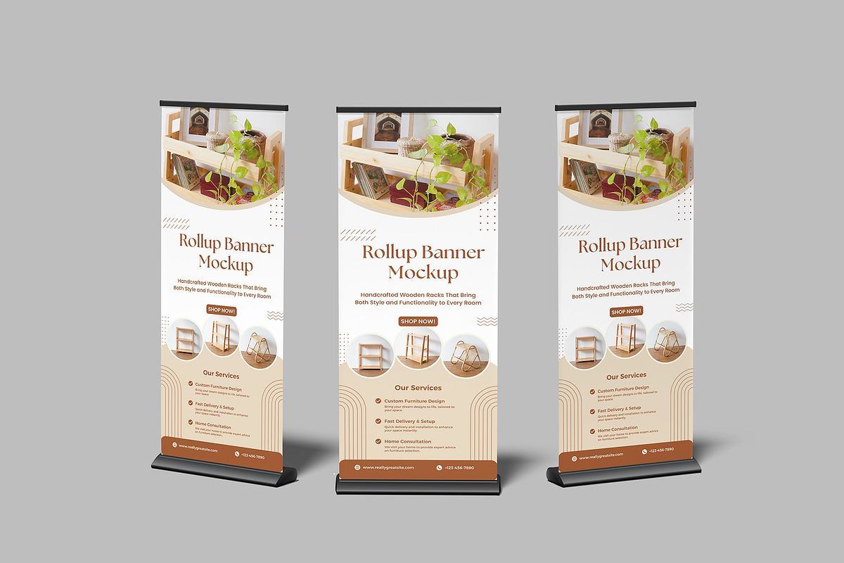 Banner Mockup, an Advertising Mockup by Bangdastudio (Photo 7 of 9)